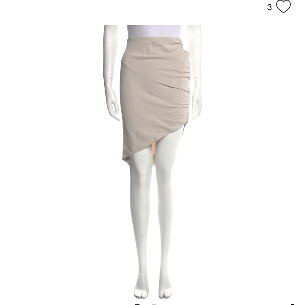 IRO Asymmetrical Beige MIDI Skirt